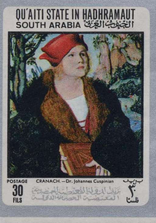 BOOK STAMPS QU'AITI STATE IN HADHRAMAUT